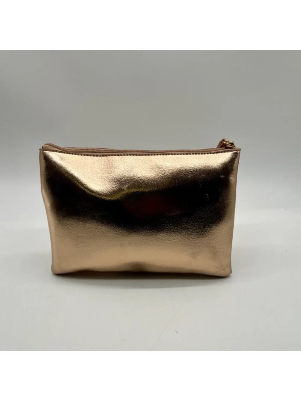 Lauren Conrad Metallic Pink Faux Leather Wristlet